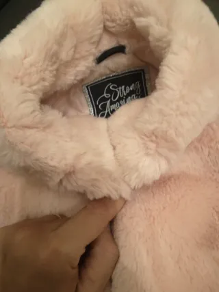 Pellicciotto rosa bambina taglia 10 anni