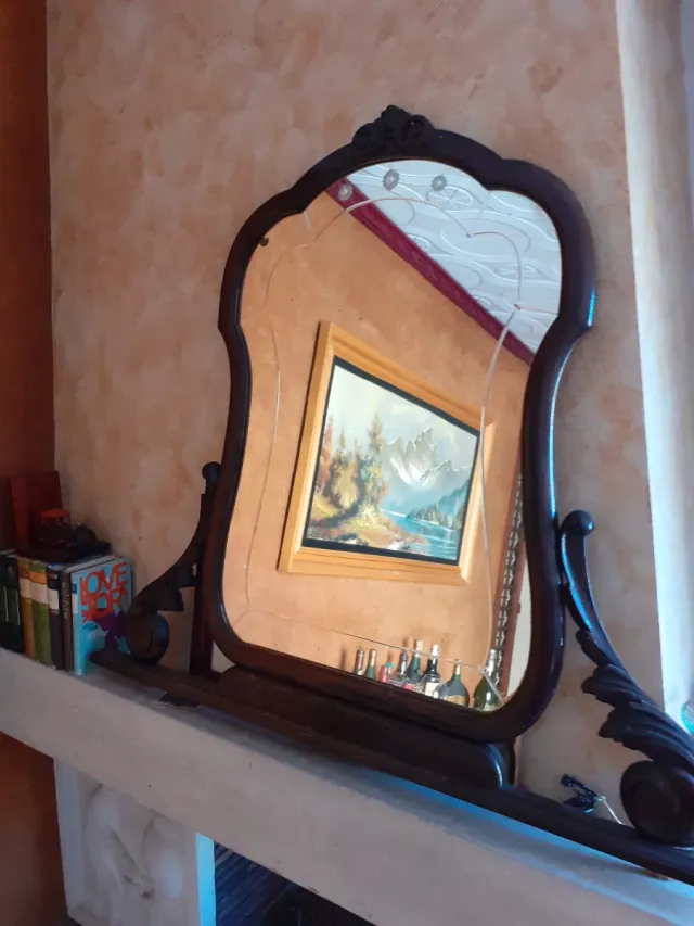 Specchio da toeletta vintage anni '40