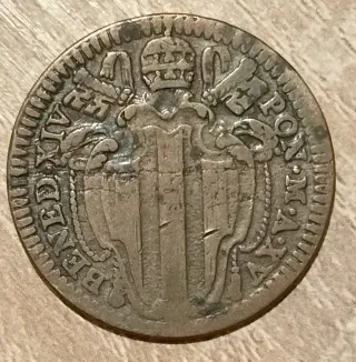 1/2 Baiocco 1755 ROM