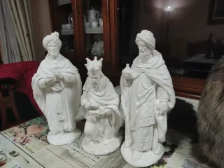 .Juego Reyes Magos Escayola Grande