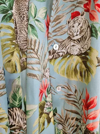 Camisa oversize Zara M estampado animal