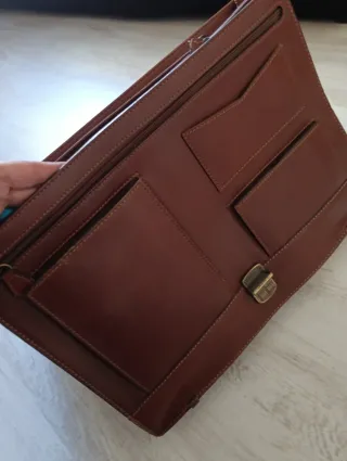 Maletín Cuero Vintage Marrón