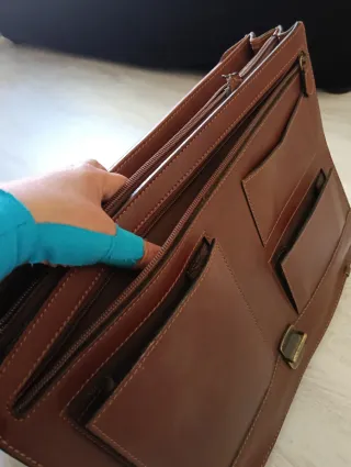 Maletín Cuero Vintage Marrón