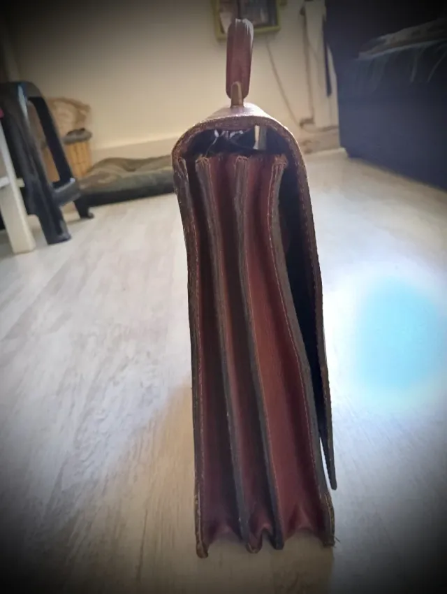 Maletín Cuero Vintage Marrón