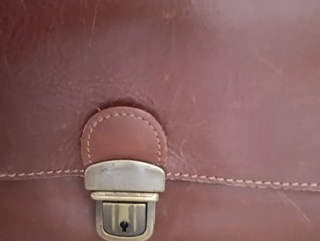 Maletín Cuero Vintage Marrón