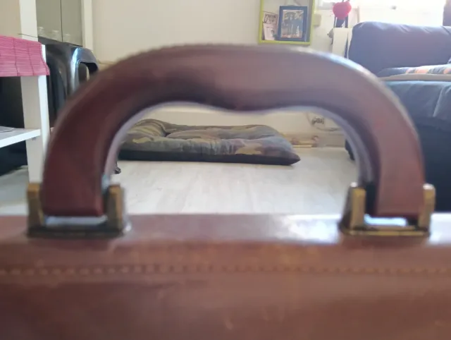 Maletín Cuero Vintage Marrón