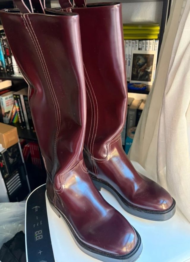 Botas Zara Marrones Charol