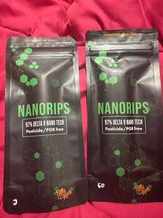2 Paquetes Nanorips 97% Delta 9 Nano Tech