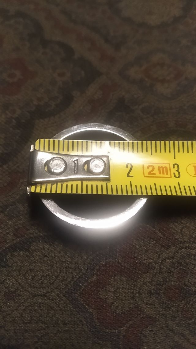 Anello TSAR in acciaio inox e titanio