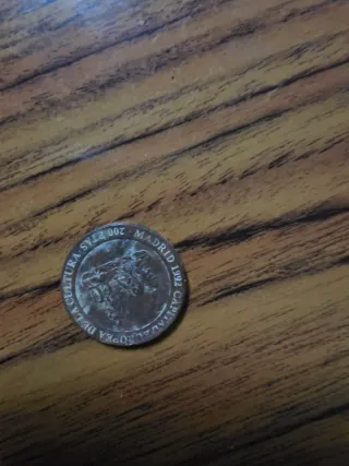 Moneda Antigua Madrid 1992 Capital Europea