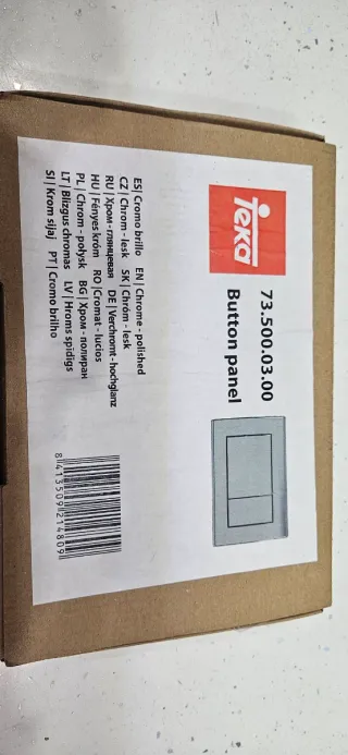 Teka Pulsador Botón Cisterna WC Cromo