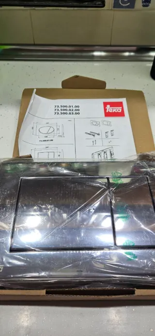 Teka Pulsador Botón Cisterna WC Cromo