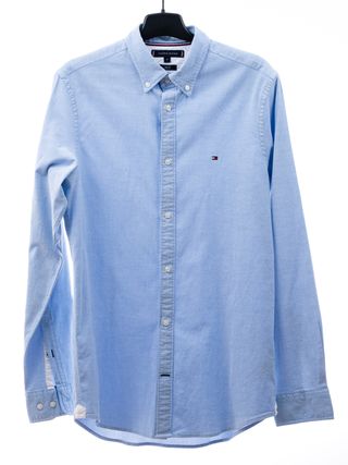 Camisa Tommy Hilfiger Slim Fit Strech Azul Talla M