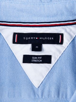 Camisa Tommy Hilfiger Slim Fit Strech Azul Talla M