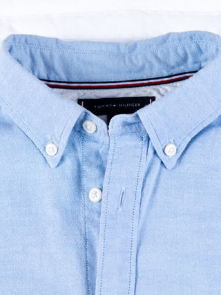 Camisa Tommy Hilfiger Slim Fit Strech Azul Talla M