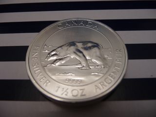 Moneda Plata Canadá Oso Polar 1,5oz 999