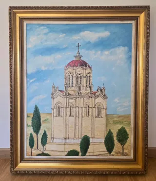 Cuadro  Palacio del infantado Guadalajara.