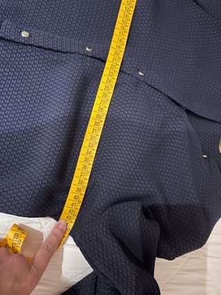 Vestido Massimo Dutti Azul Noche Talla L