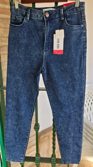 Pantalón vaquero Lefties High Waist Talla 40