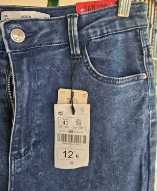 Pantalón vaquero Lefties High Waist Talla 40