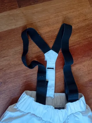 Pantalones de esquí para niña con tirantes