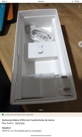 Samsung Galaxy A30s + 5 protectores
