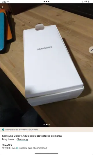 Samsung Galaxy A30s + 5 protectores