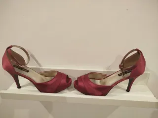 Bolso fiesta buganvilla, zapatos a conjunto