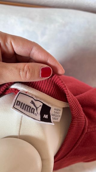 Felpa Puma Uomo Vintage Rossa