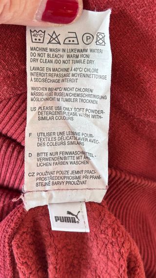 Felpa Puma Uomo Vintage Rossa