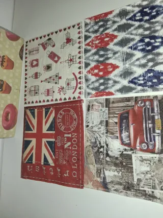 Papel Kraft 70x100cm y 6 servilletas decoupage