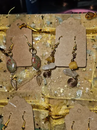 Pendientes Piedras Semipreciosas Artesanale