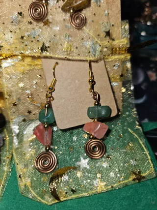 Pendientes Piedras Semipreciosas Artesanale