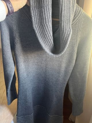 Vestido de lana gris