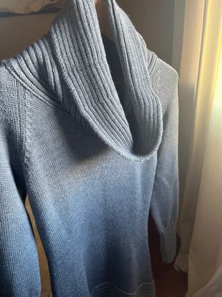 Vestido de lana gris