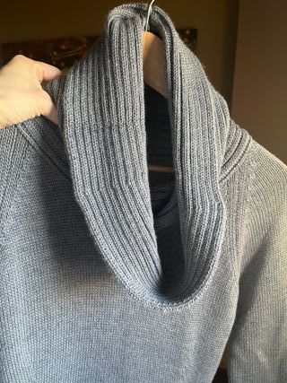 Vestido de lana gris