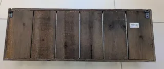 Appendiabiti in legno e metallo con numeri