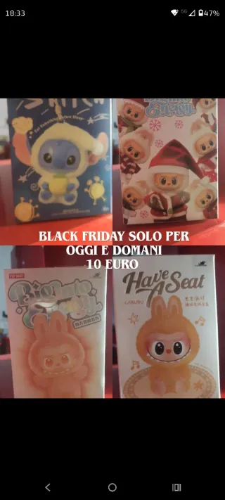 Labubu Have a Seat - Black Friday