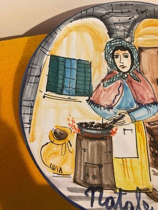 Piatto Natale 1997 Ceramica Albisola