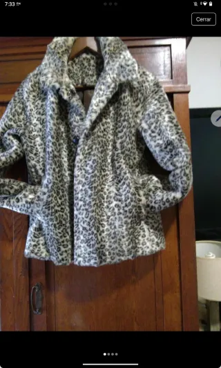 Chaqueta de pelo leopardo