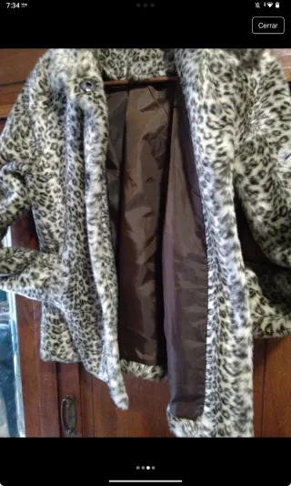 Chaqueta de pelo leopardo