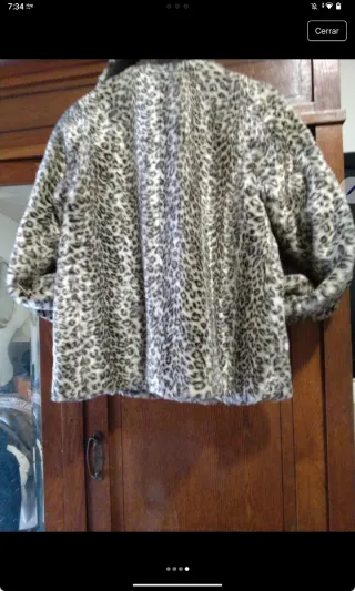 Chaqueta de pelo leopardo