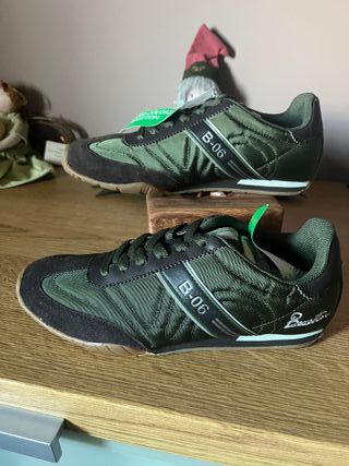 Zapatillas Benetton Marrón/Verde