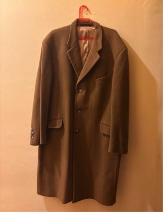 Abrigo de lana y cashmere italiano hombre