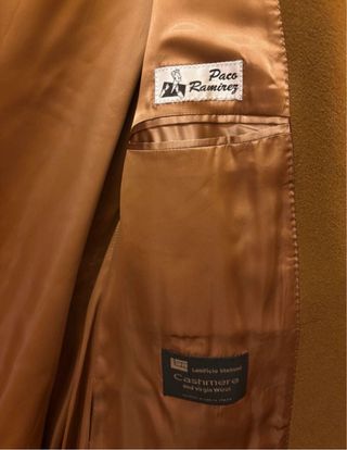 Abrigo de lana y cashmere italiano hombre