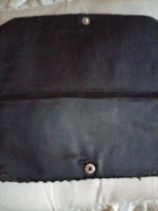 Pochette vintage anni 60 paillettes nere