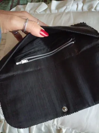 Pochette vintage anni 60 paillettes nere