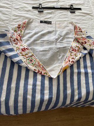 Falda Pareo Etro Rayas Azul Multicolor