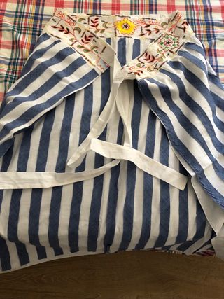 Falda Pareo Etro Rayas Azul Multicolor