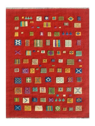 Kilim Kaudani Lana Reversibile Rilievo 184x125 CM